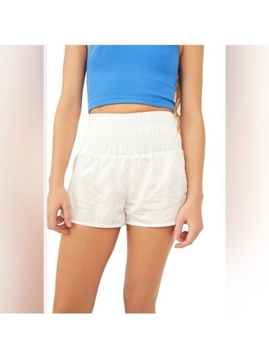 FP Movement by Free People Pants - Free People FP Movement Shorts Womens Way Home White Size Small Mesh Inner Liner